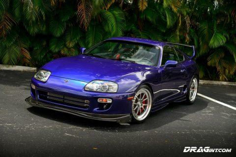 1995 Toyota Supra Turbo 6 Speed Sport Roof Blue 1427hp Hypertune CCW HRE Brembo for sale