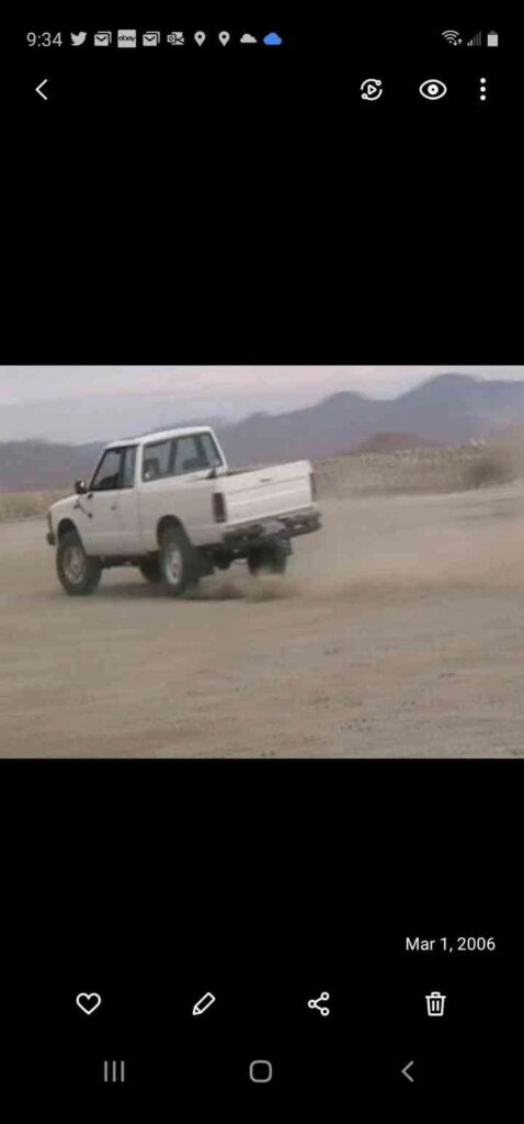 1982 Datsun 720 Pickup White