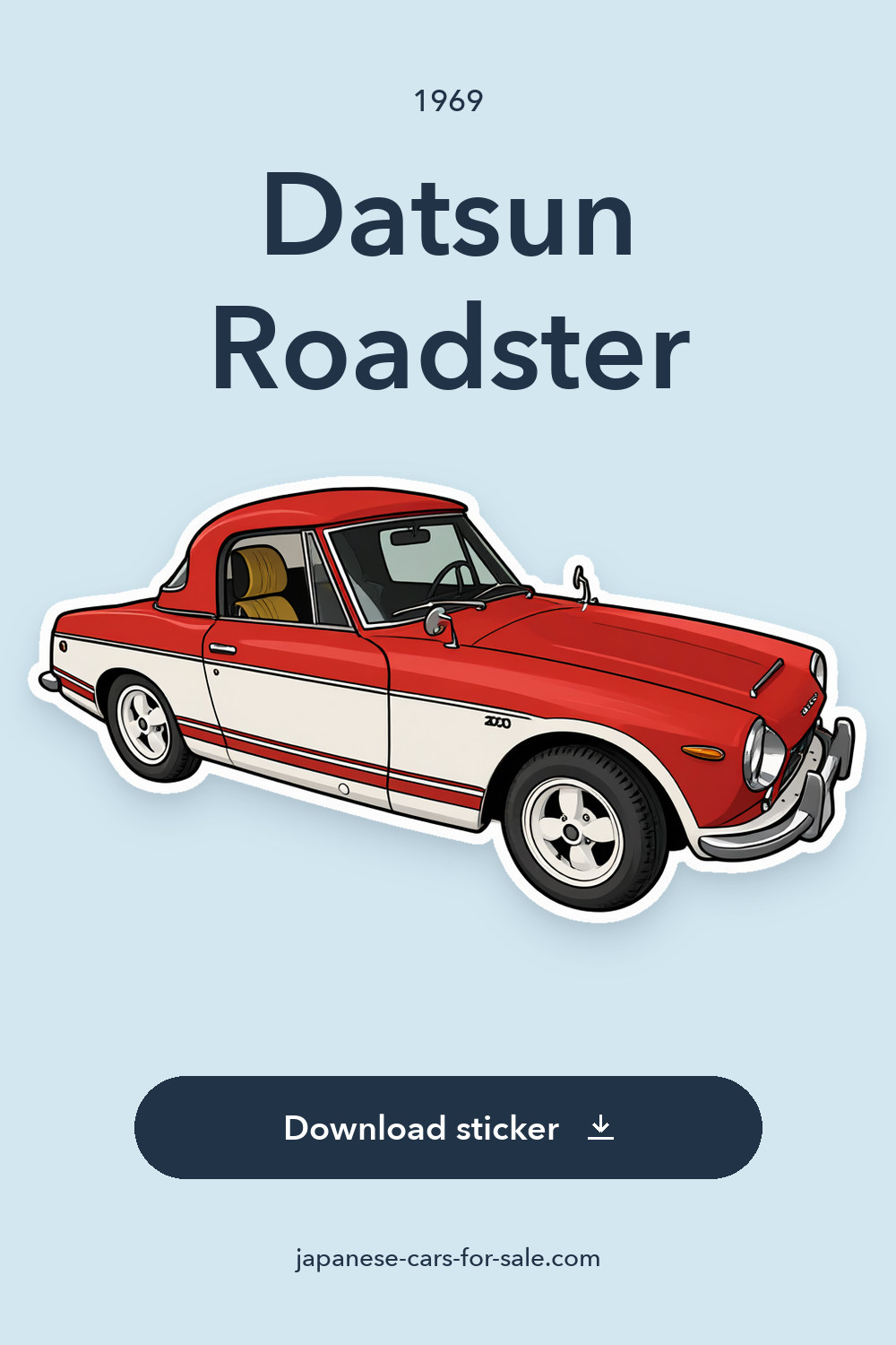 1969 Datsun Roadster sticker preview