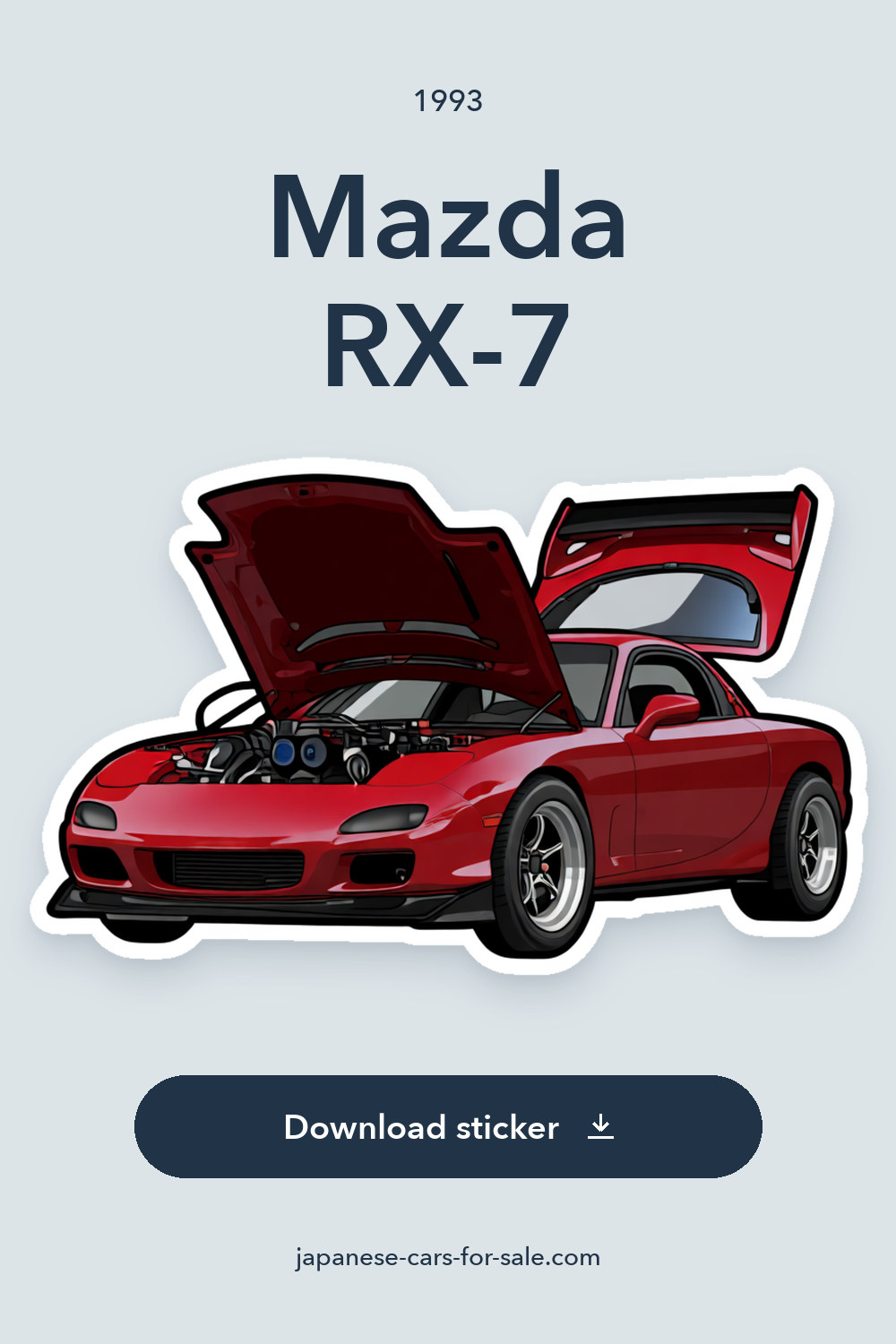1993 Mazda RX-7 sticker preview